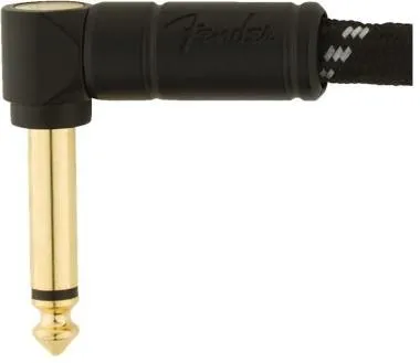 Fender Deluxe Series, pipás/pipás, 15 cm, fekete, patch kábel