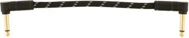 Fender Deluxe Series, pipás/pipás, 15 cm, fekete, patch kábel