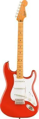 Squier Classic Vibe '50s Stratocaster, juhar fogólap, Fiesta Red, elektromos gitár
