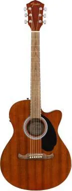 Fender FA-135CE Concert All-Mahogany, diófa fogólap, natúr, elektro-akusztikus gitár