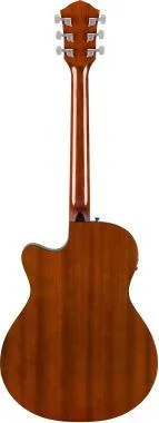 Fender FA-135CE Concert All-Mahogany, diófa fogólap, natúr, elektro-akusztikus gitár