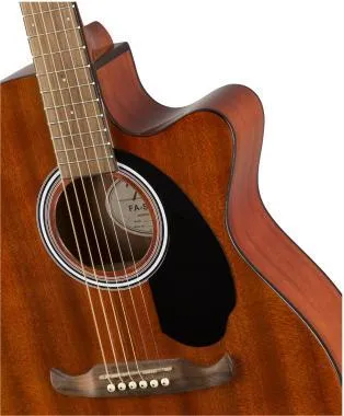 Fender FA-135CE Concert All-Mahogany, diófa fogólap, natúr, elektro-akusztikus gitár