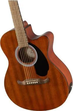 Fender FA-135CE Concert All-Mahogany, diófa fogólap, natúr, elektro-akusztikus gitár