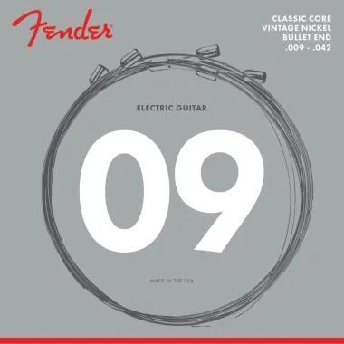 Fender Classic Core, 3155L, Vintage Nickel, Bullet Ends, nikkel, 9-42, elektromos gitár húrkészlet