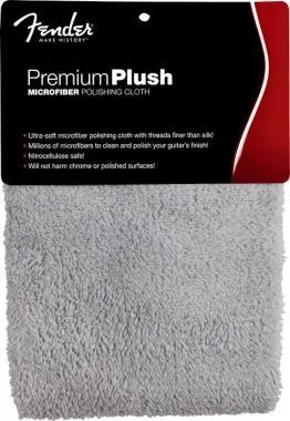 Fender Premium Plush, szürke mikroszálas törlőkendő