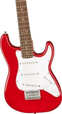 Squier Mini Stratocaster, babér fogólap, Dakota Red, elektromos gitár