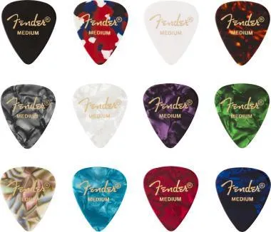 Fender 351 Shape, celluloid, Medium, 12db-os pengető szett