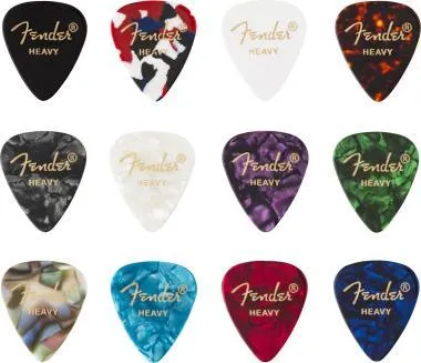 Fender 351 Shape, celluloid, Heavy 12db-os pengető szett