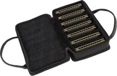 Fender Blues DeVille Harmonica, 7db-os szájharmonika szett tokkal