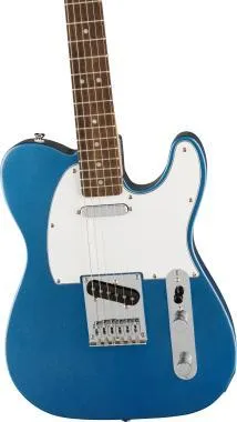 Squier Affinity Series Telecaster, babér fogólap, fehér koptató, Lake Placid Blue, elektromos gitár
