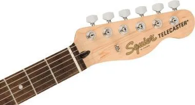 Squier Affinity Series Telecaster, babér fogólap, fehér koptató, Lake Placid Blue, elektromos gitár