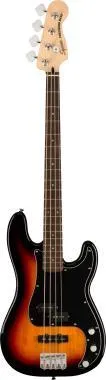 Squier Affinity Series Precision Bass PJ Pack, babér fogólap, 3 színű sunburst, basszusgitár szett