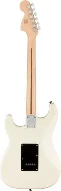 Squier Affinity Series Stratocaster HH, babér fogólap,fekete koptató,Olympic White, elektromos gitár