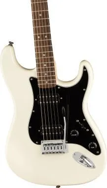 Squier Affinity Series Stratocaster HH, babér fogólap,fekete koptató,Olympic White, elektromos gitár