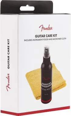 Fender Polish and Cloth Care Kit, gitárápoló és törlőkendő szett
