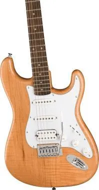 Squier FSR Affinity Series Stratocaster HSS, babér fogólap, fehér koptató, natúr, elektromos gitár
