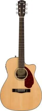 Fender CC-140SCE Concert, diófa fogólap, natúr, tokkal, elektro-akusztikus gitár