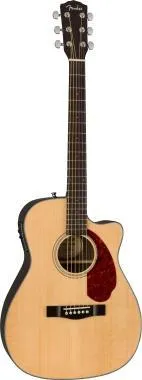 Fender CC-140SCE Concert, diófa fogólap, natúr, tokkal, elektro-akusztikus gitár