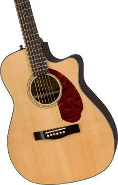 Fender CC-140SCE Concert, diófa fogólap, natúr, tokkal, elektro-akusztikus gitár