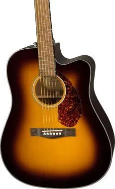 Fender CD-140SCE Dreadnought, Diófa fogólap, Sunburst, tokkal, elektro-akusztikus gitár