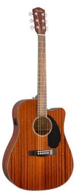 Fender CD-60SCE Dreadnought, diófa fogólap, mahagóni, elektro-akusztikus gitár