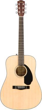 Fender Dreadnought akustická kytara, ořechová hmatník, přírodní