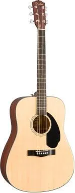Fender CD-60S Dreadnought, diófa fogólap, natúr, akusztikus gitár