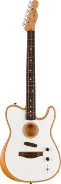 Fender elektro-akustická kytara Acoustasonic® Player Telecaster, růžové dřevo, Arctic White