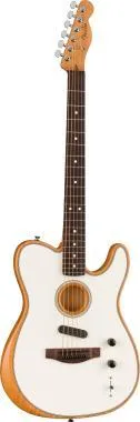 Fender Acoustasonic® Player Telecaster, rózsafa fogólap, Arctic White, elektro-akusztikus gitár