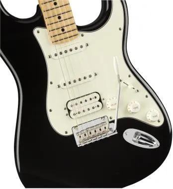 Fender Player Stratocaster HSS, juhar fogólap, fekete, elektromos gitár