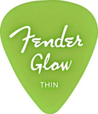 Fender Glow In The Dark 351 Picks, 12 db-os sötétben világító pengető szett