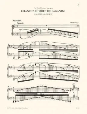 EMB 6500 Paganini-etűdök - kotta