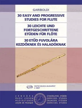 EMB 8007 30 etűd fuvolára kezdőknek és haladóknak - kotta