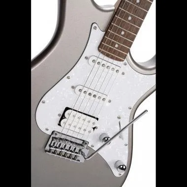 Cort Co-G250-SVM elektromos gitár, hársfa test, 6 húros, jobb kezes, Silver Metallic színben