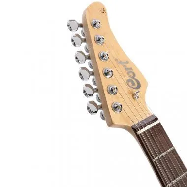 Cort Co-G280Select-TBK elektromos gitár, 6 húros, jobb kezes, égrefa test, Trans Black színben