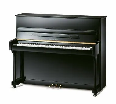 Pearl River UP118M Ebony+B Akusztikus pianinó, 88 billentyű, 118cm magas, fekete, zongoraszékkel