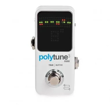 TC Electronic POLYTUNE 3 MINI kis méretű polifónikus tuner pedál különböző hangolási módokkal