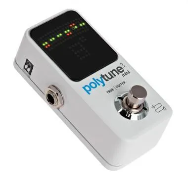 TC Electronic POLYTUNE 3 MINI kis méretű polifónikus tuner pedál különböző hangolási módokkal