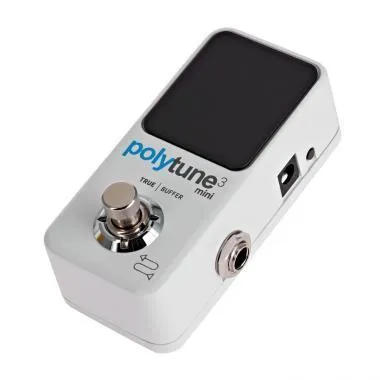 TC Electronic POLYTUNE 3 MINI kis méretű polifónikus tuner pedál különböző hangolási módokkal