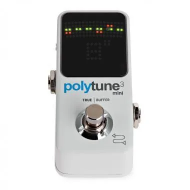TC Electronic POLYTUNE 3 MINI kis méretű polifónikus tuner pedál különböző hangolási módokkal
