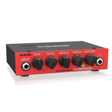 TC Electronic BAM200 ultra-kompakt 200 wattos basszusgitár erősítőfej