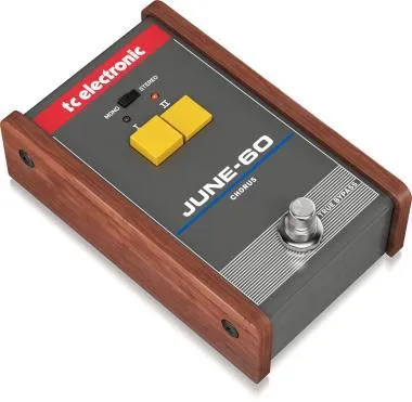 TC Electronic JUNE-60 legendás sztereó kórus effektpedál 2-gombos effektválasztóval és BBD áramkörrel