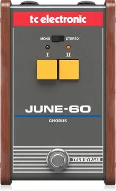 TC Electronic JUNE-60 legendás sztereó kórus effektpedál 2-gombos effektválasztóval és BBD áramkörrel