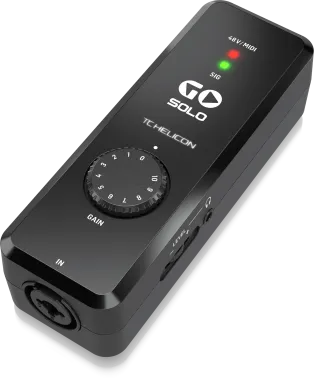 TC Helicon GO SOLO High-Definition Audio/MIDI Interface for Mobile Devices