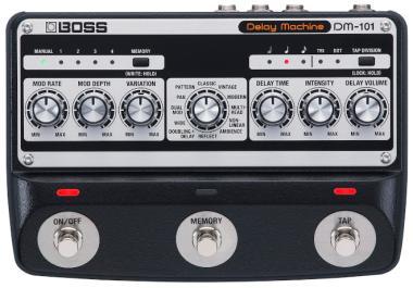 BOSS DM-101 Delay Machine, špičkový stereo efektový pedál