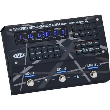 BOSS SDE-3000EVH Dual Digital Delay EVH Signature effekt, Eddie Van Halen hangzás
