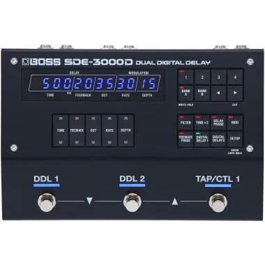 BOSS SDE-3000D BOSS Dual Digital Delay effekt pedál, SDE-3000