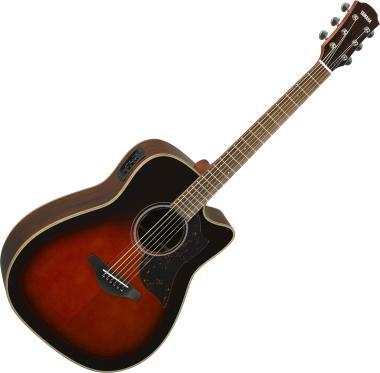 Yamaha A1R II elektroakustická kytara, dreadnought, tabákově hnědá sunburst