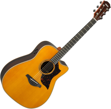Yamaha elektro-akustická kytara A3R ARE, vintage přírodní, dreadnought