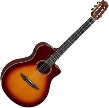 Yamaha NTX3 Brown Sunburst nejlonhúros elektro-klasszikus gitár
